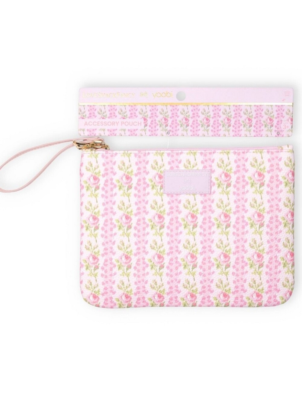 LoveShackFancy x Target - Yoobi Blooming Heirloom Flat Zip Pencil Case w Strap